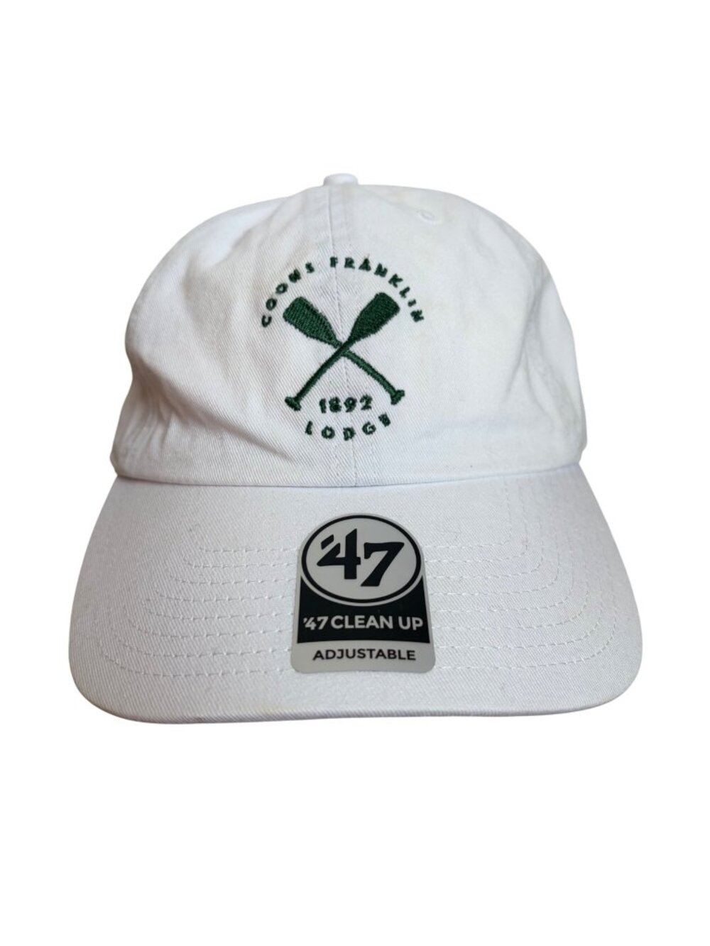 Coons Franklin Lodge Wisconsin Baseball Cap White Adjustable 47 Brand OSFA